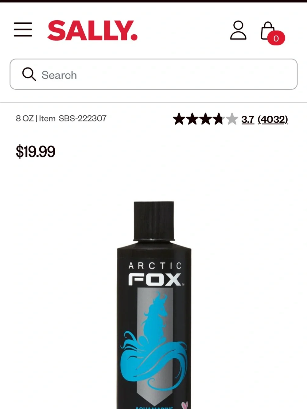 Aquamarine Arctic Fox Hair Dye Bundle